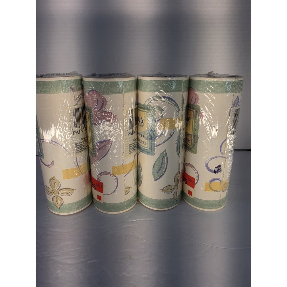 Favorite Things Painted Scroll Wall Border Lot of 4 Rolls #7050467 New Sealed - Picture 6 of 9